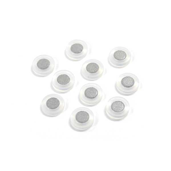 Set of round filter elements.