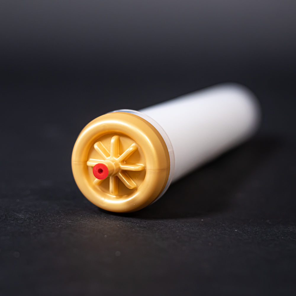 Filled plastic column with connectors