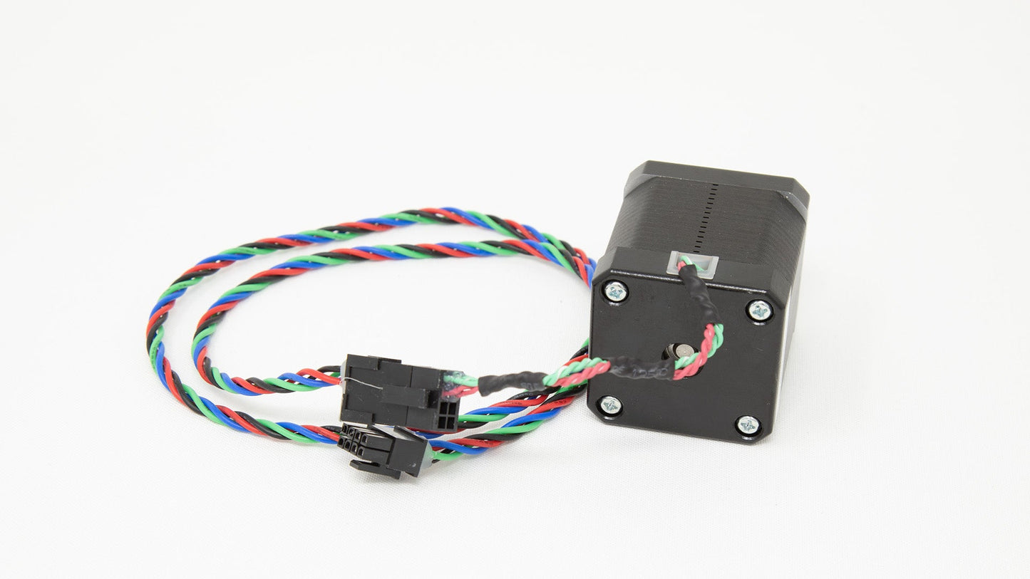 Motor with connecting wires