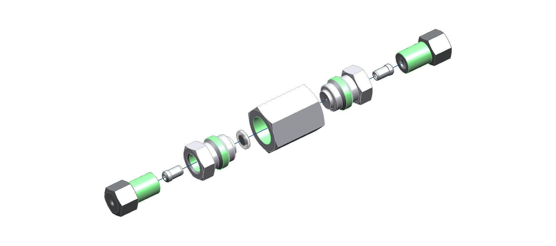 A close-up of a mechanical scheme