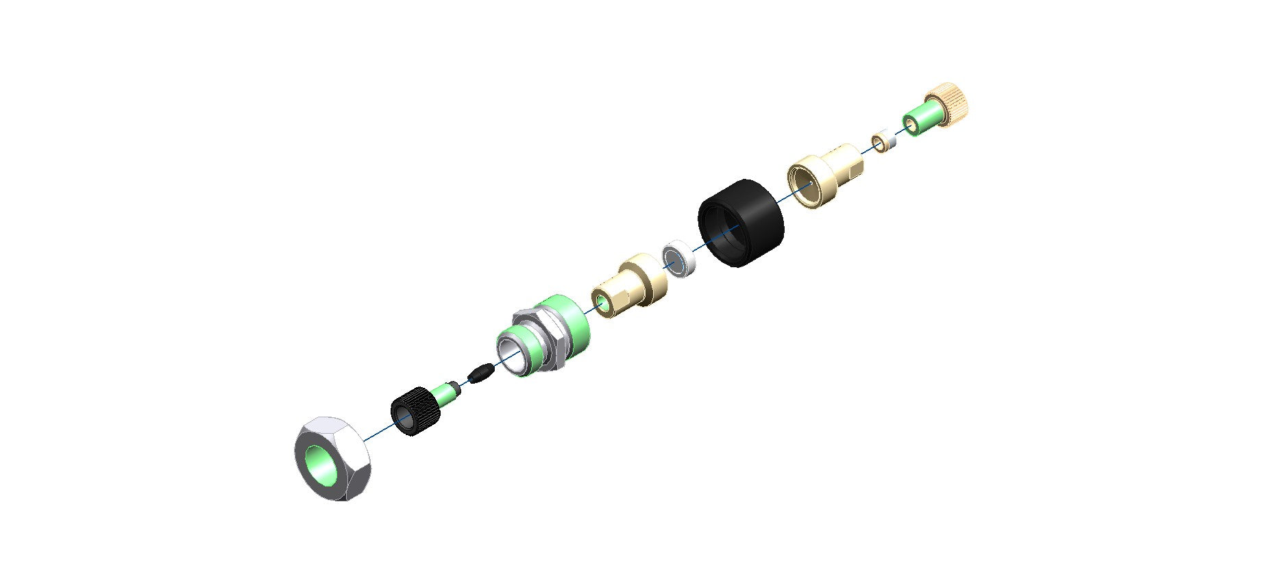 A diagram of parts of a machine