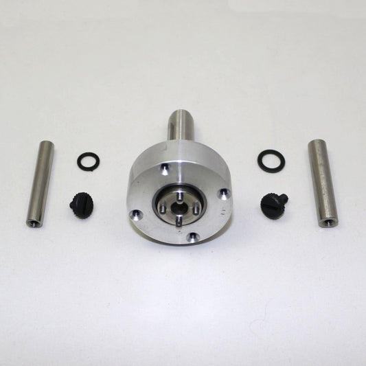 Mechanical components on a white background