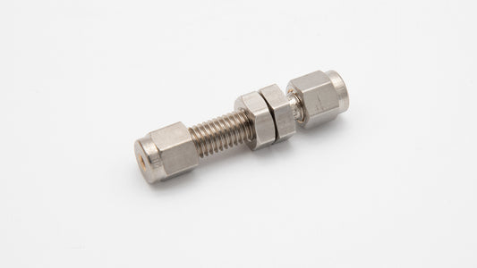 A close-up of a bolt and nut