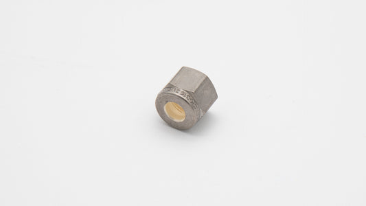 A close-up of a nut