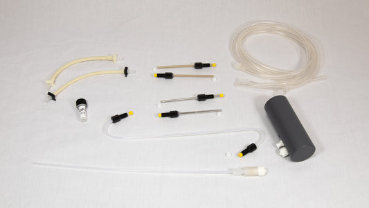 A collection of small items displayed prominently on a white background.