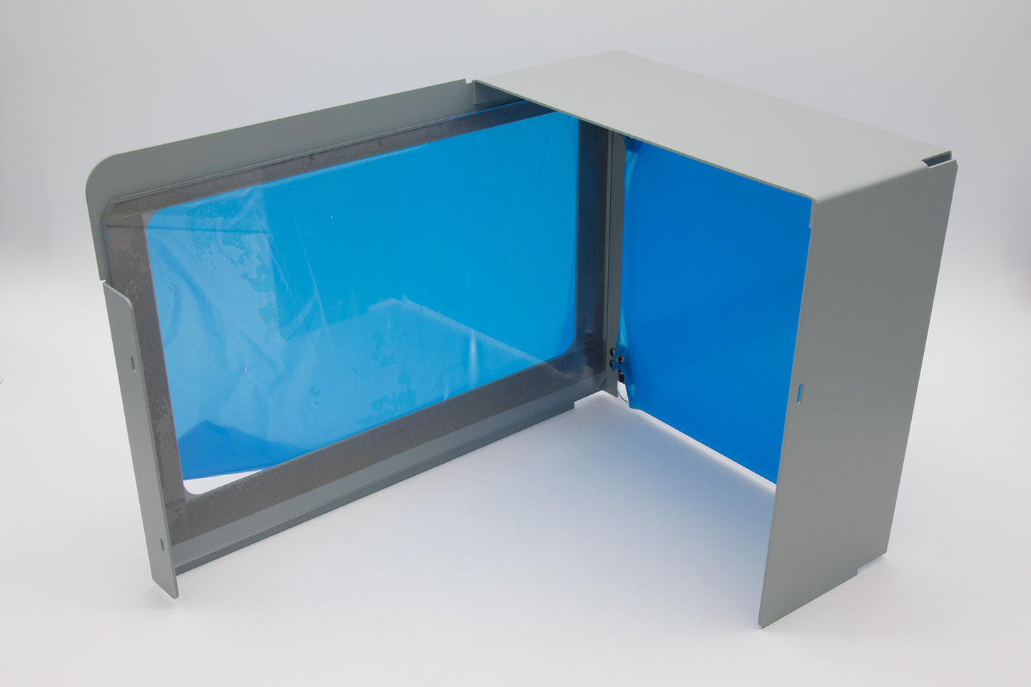 Enclosure displayed on a white background, showcasing its modern design and vivid hue.