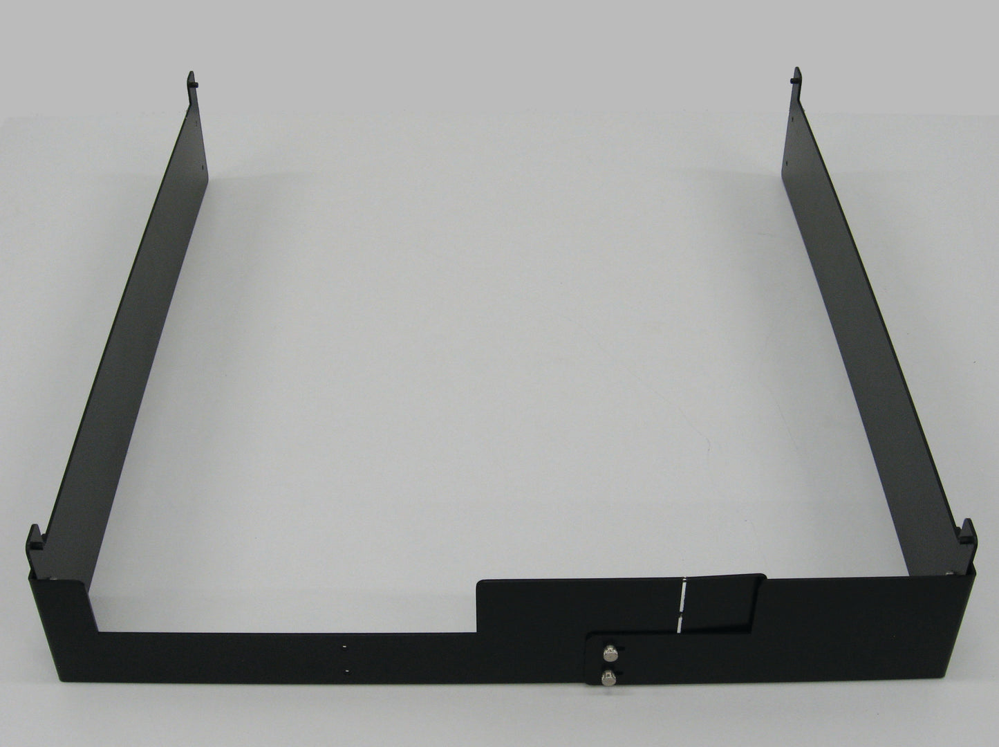 A sturdy metal bracket, showcasing a sleek and modern design.