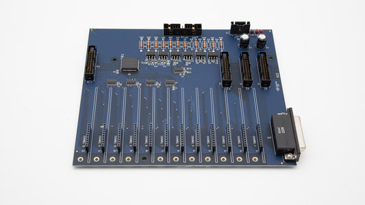 A close-up of a circuit board