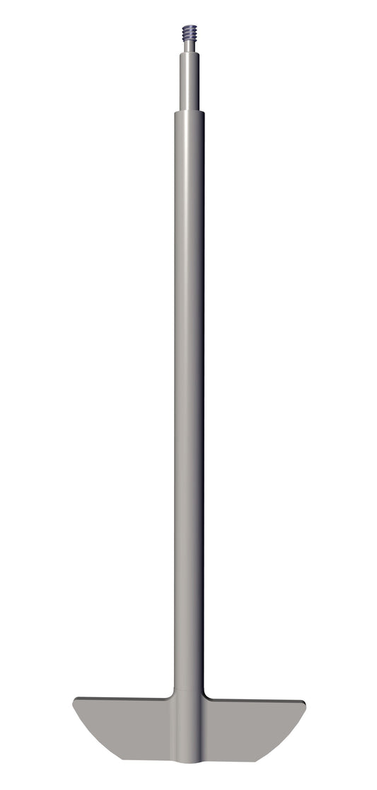 Cylinder with paddle on one end