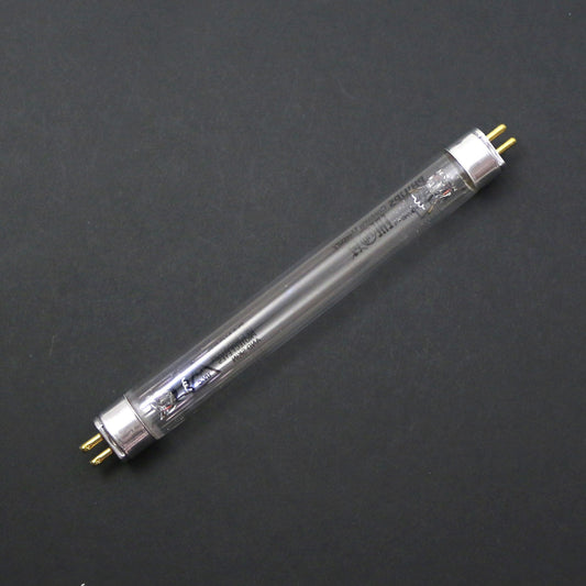 UV light bulb on a dark gray background