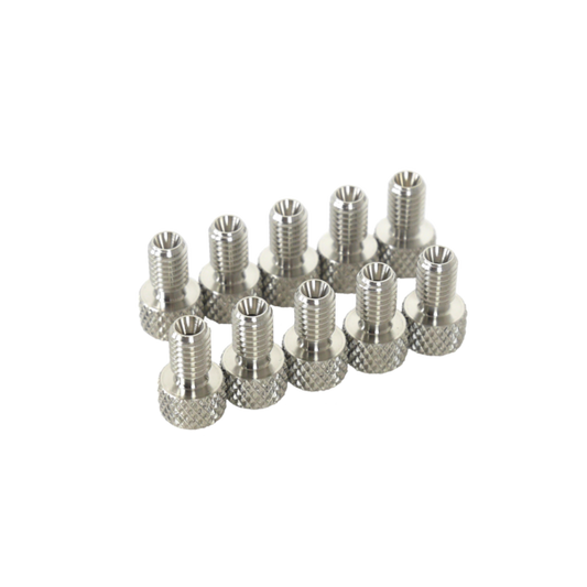 Set of thumbscrew nuts.