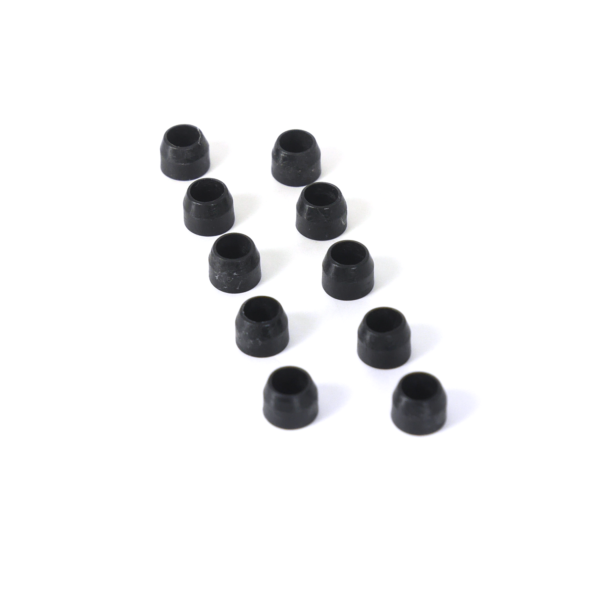 Set of black flangeless ferrules