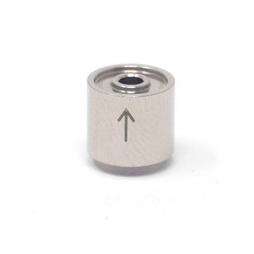 Cylindrical check valve capsule.