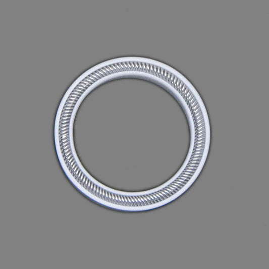 Round seal with spring