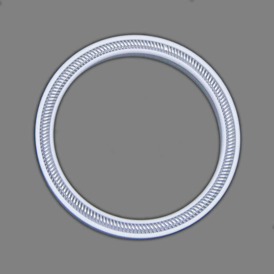 Round seal with spring