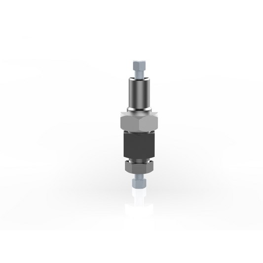 Filter with connections at both ends.