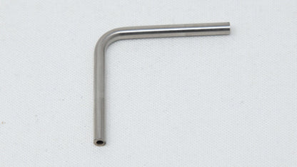 L-shaped piece of steel tubing.