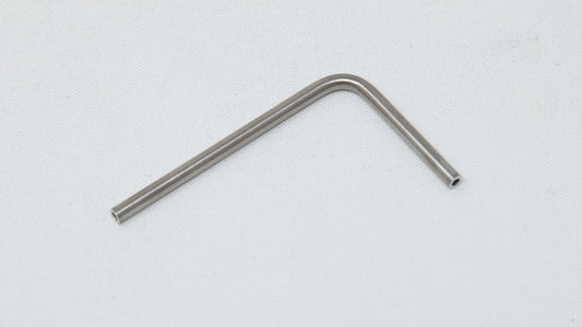 L-shaped piece of steel tubing.