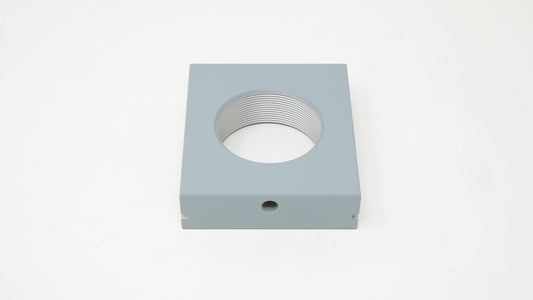 Square mount with round threaded center.