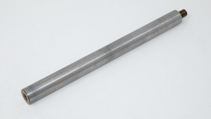 Cylindrical rod with threads on one end.