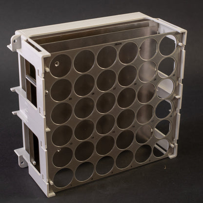 Rack with 36 holes for test tubes