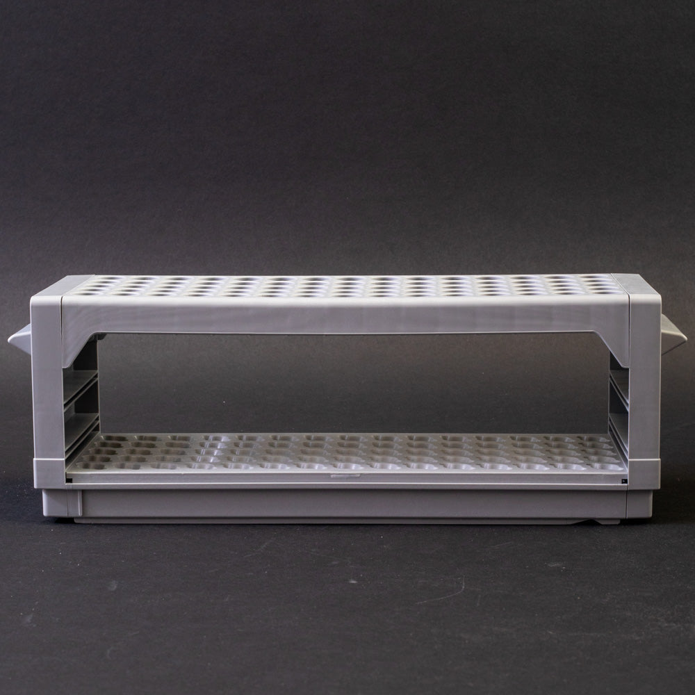 Rack with 75 holes for test tubes