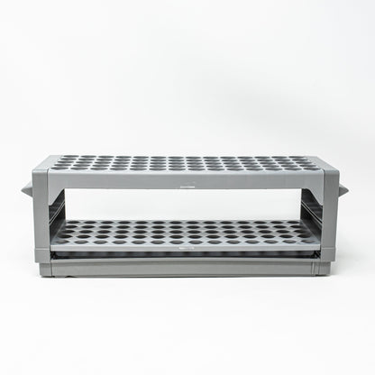 Rack with 70 holes for test tubes