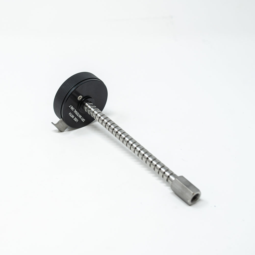 Adjustable Solid Load Cartridge Cap.  Fits 32 and 65 gram-size Universal sample load cartridges.  Includes one loading rod. 