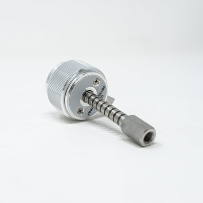 Adjustable Solid Load Cartridge Cap.  Fits 2.5 and 5 gram-size Universal sample load cartridges.  Includes one loading rod. 