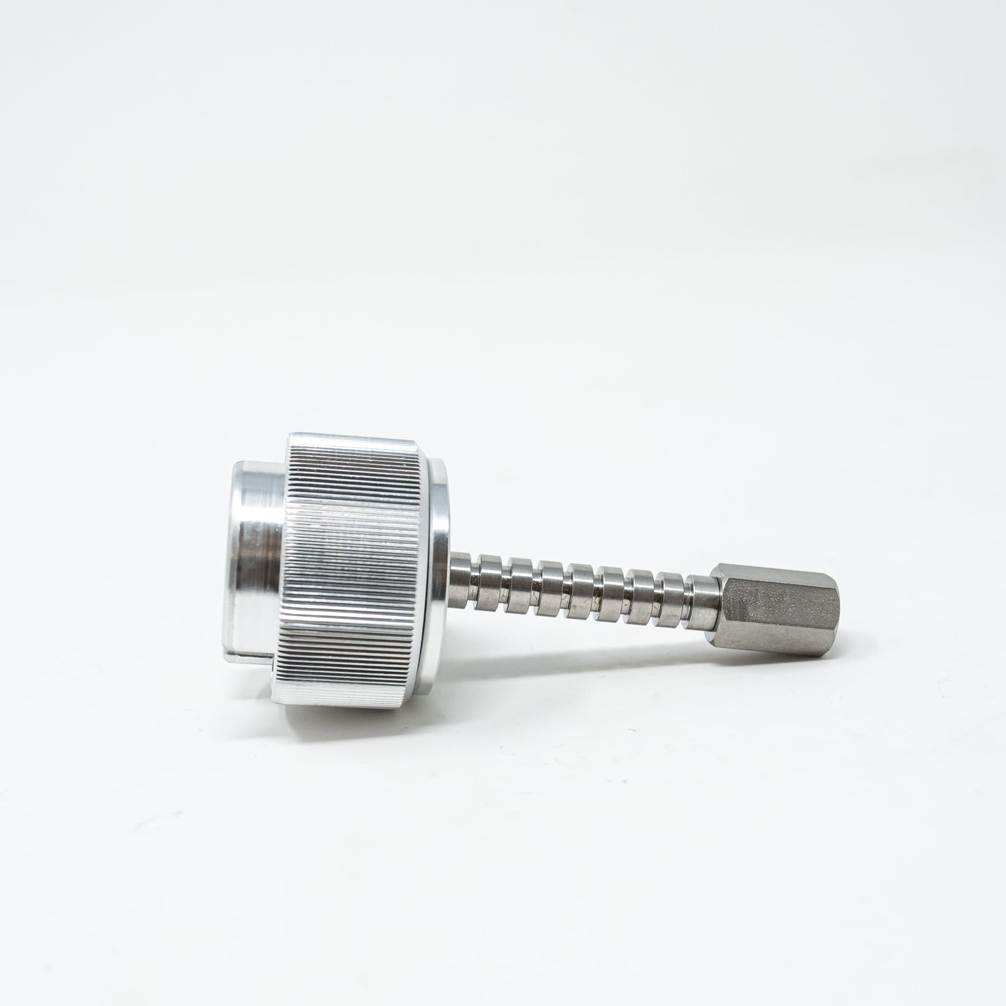 Adjustable Solid Load Cartridge Cap.  Fits 2.5 and 5 gram-size Universal sample load cartridges.  Includes one loading rod. 