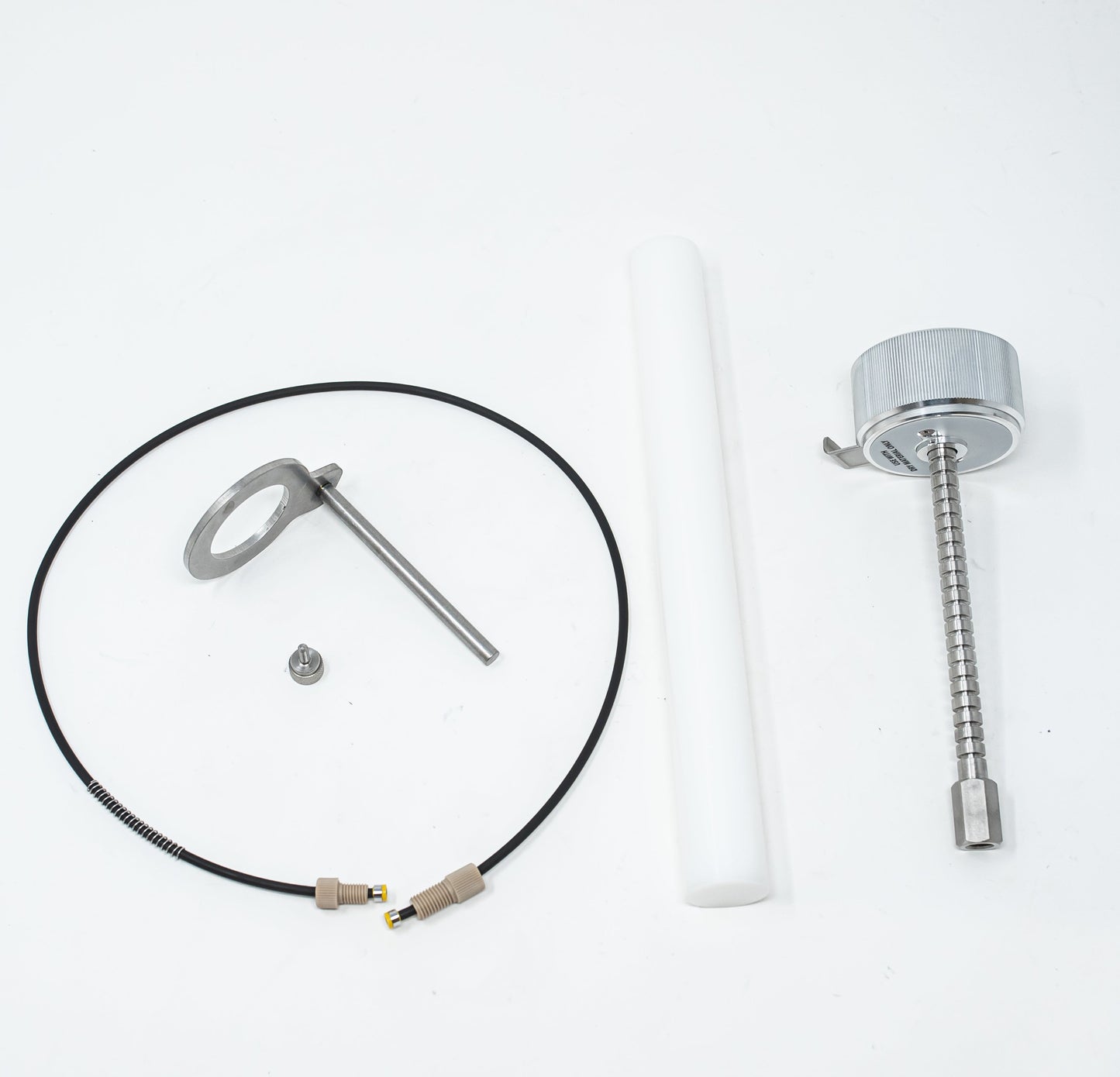 Adjustable Solid Load Cartridge Cap.  Fits 12 and 25 gram-size Universal sample load cartridges.  Includes one loading rod. 