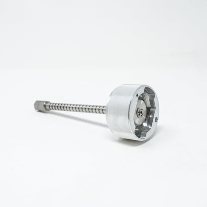 Adjustable Solid Load Cartridge Cap.  Fits 12 and 25 gram-size Universal sample load cartridges.  Includes one loading rod. 