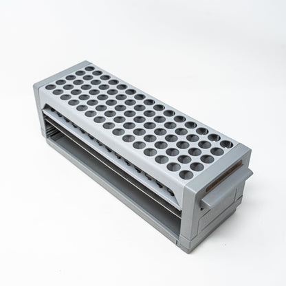 Rack with 75 holes for test tubes