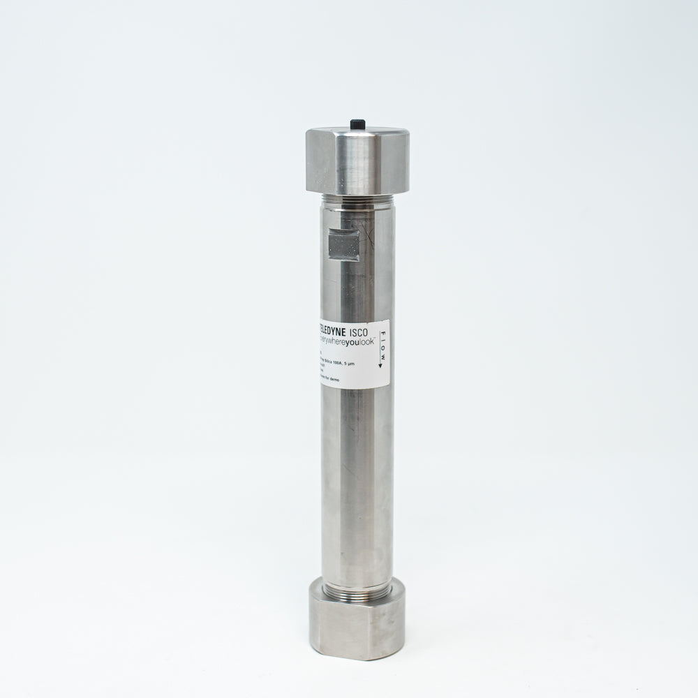 Stainless steel column with connectors on both ends