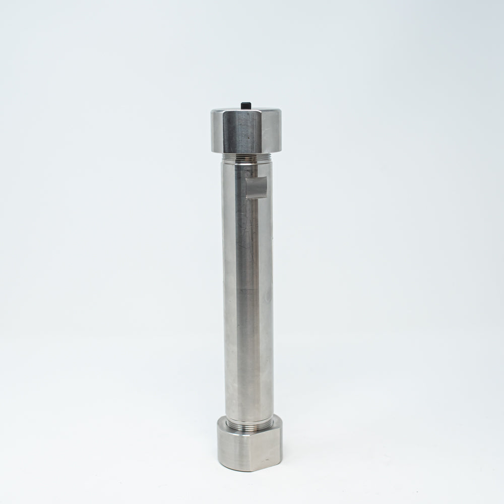 Stainless steel column with connectors on both ends