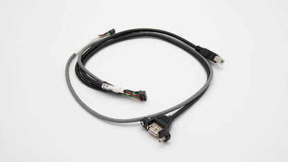 Cable with connectors.