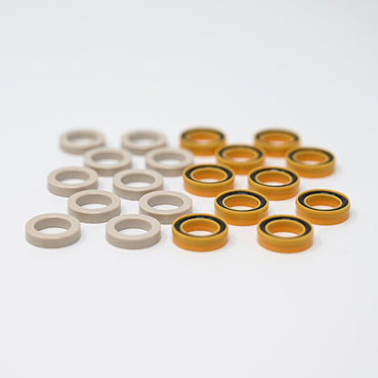 Set of o-rings and seals.