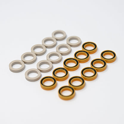 Set of o-rings and seals.