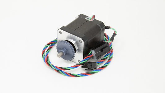 Motor with connecting wires